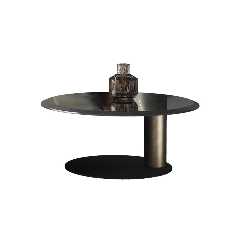 Round Coffee Table Brown Nesting Coffee Table Set for Living Room 24"L x 24"W x 15"H Drawers Not Included Clearhalo 'Coffee & Accent Tables' 'Coffee Tables' 'coffee_tables' 'furn' 'furn_coffee_tables' 'Furniture' 'Living Room Furniture' 7283545