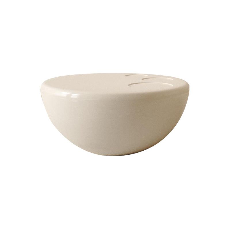 Wooden Coffee Table Round Nesting Coffee Table Set for Living Room 32"L x 32"W x 15"H Off-White Clearhalo 'Coffee & Accent Tables' 'Coffee Tables' 'coffee_tables' 'furn' 'furn_coffee_tables' 'Furniture' 'Living Room Furniture' 7283597