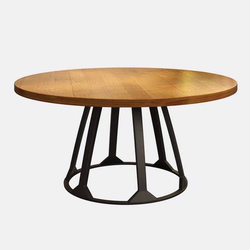 Round Dining Table Set with Wooden Chairs 1/2/5/11 Pcs Modern Solid Wood Dining Set Clearhalo 'Dining Room Sets' 'Dining Tables & Seating' 'dining_room_set' 'furn' 'furn_dining_room_set' 'Furniture' 'Kitchen & Dining Furniture' 7283633