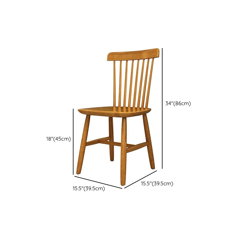 Round Dining Table Set with Wooden Chairs 1/2/5/11 Pcs Modern Solid Wood Dining Set Clearhalo 'Dining Room Sets' 'Dining Tables & Seating' 'dining_room_set' 'furn' 'furn_dining_room_set' 'Furniture' 'Kitchen & Dining Furniture' 7283645