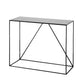 Contemporary Style Console Table Metal Rectangle Accent Table