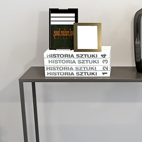 Contemporary Style Console Table Metal Rectangle Accent Table Clearhalo 'Console Tables' 'console_tables' 'Entry & Mudroom Furniture' 'furn' 'furn_console_tables' 'Furniture' 7283815