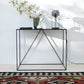 Contemporary Style Console Table Metal Rectangle Accent Table