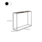Contemporary Style Console Table Metal Rectangle Accent Table