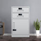 Industrial Metal Cabinet Vertical File Cabinet with Drawers and Storage White 2 Clearhalo 'Filing Cabinets' 'filling_cabinets' 'furn' 'furn_filling_cabinets' 'Furniture' 'Office Furniture' 7283845