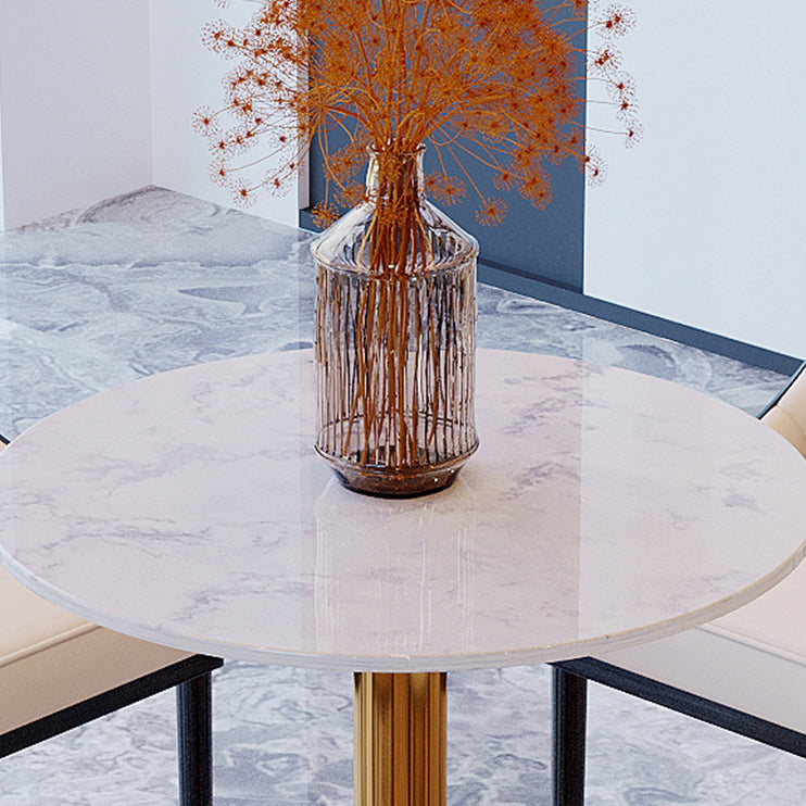 Set da tavolo Dinette in stile glam 1/2/5 pezzi set da pranzo rotondo per casa