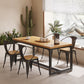 Ensemble de table à manger en bois industriel 1/2/5 pièces avec ensemble de meubles de cuisine de base en métal