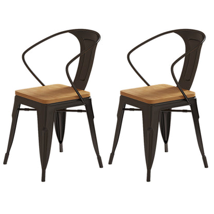 Juego de mesa de comedor de madera industrial 1/2/5 Piezas con muebles de cocina de base de metal