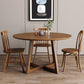 Modern Style Dinette Set 1/2/4/5 Pcs Round Solid Wood Dinette Table with Dining Chair 4 Pieces: Table, 3 Chairs Clearhalo 'Dining Room Sets' 'Dining Tables & Seating' 'dining_room_set' 'furn' 'furn_dining_room_set' 'Furniture' 'Kitchen & Dining Furniture' 7284048