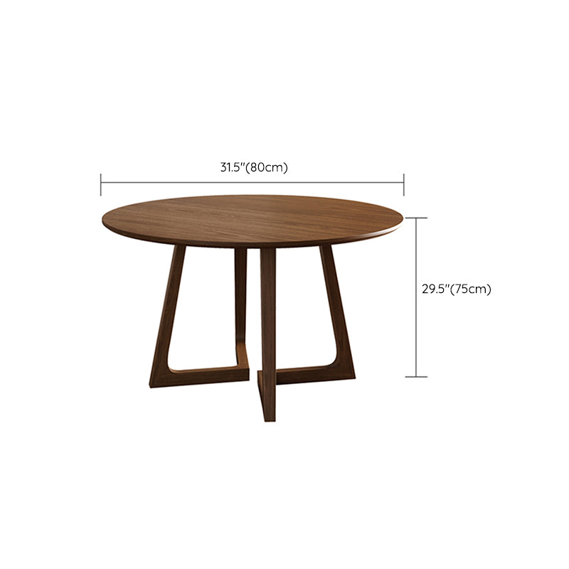 Modern Style Dinette Set 1/2/4/5 Pcs Round Solid Wood Dinette Table with Dining Chair Clearhalo 'Dining Room Sets' 'Dining Tables & Seating' 'dining_room_set' 'furn' 'furn_dining_room_set' 'Furniture' 'Kitchen & Dining Furniture' 7284059
