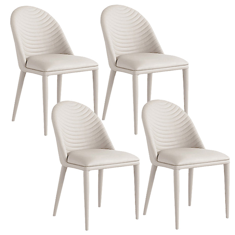 Extendable Dining Table Set 1/4/5/7 Pieces with Acrylic Base Kitchen Furniture Set 4 White Chairs Clearhalo 'Dining Room Sets' 'Dining Tables & Seating' 'dining_room_set' 'furn' 'furn_dining_room_set' 'Furniture' 'Kitchen & Dining Furniture' 7284078