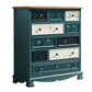 Coastal Dresser Solid Wood Storage Chest Dresser with Multi Drawers