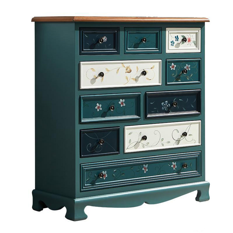 Coastal Dresser Solid Wood Storage Chest Dresser with Multi Drawers