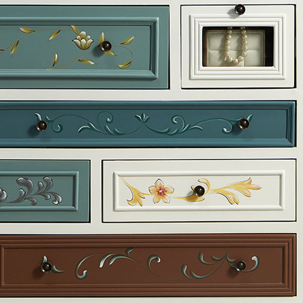 Coastal Dresser Solid Wood Storage Chest Dresser with Multi Drawers