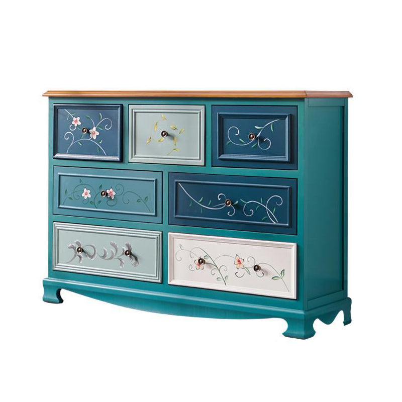 Coastal Dresser Solid Wood Storage Chest Dresser with Multi Drawers
