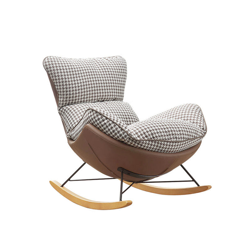 Light Luxury Style Single Leisure Chaise Rocking Chair Lounge Lazy Chair Clearhalo 'Chairs & Seating' 'furn' 'furn_rocking_chairs' 'Furniture' 'Living Room Furniture' 'Rocking Chairs' 'rocking_chairs' 7284437