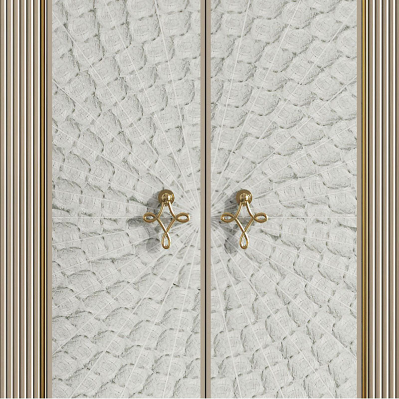 グラムサイドボード大理石の収納サイドボードビュッフェダイニングルーム用のドア付き