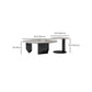 Modern Coffee Table Slate Round Nesting Coffee Table Set with Black Legs Clearhalo 'Coffee & Accent Tables' 'Coffee Tables' 'coffee_tables' 'furn' 'furn_coffee_tables' 'Furniture' 'Living Room Furniture' 7284566