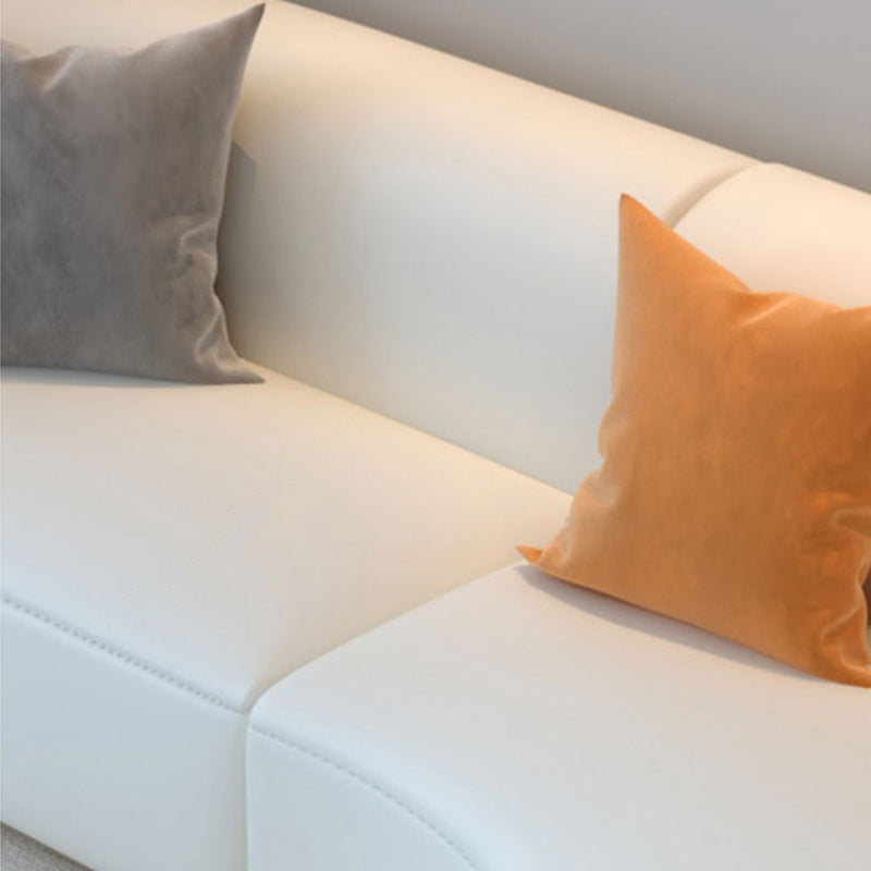 Durable Sectionals Stain-Resistant Square Arms Sofa for Living Room