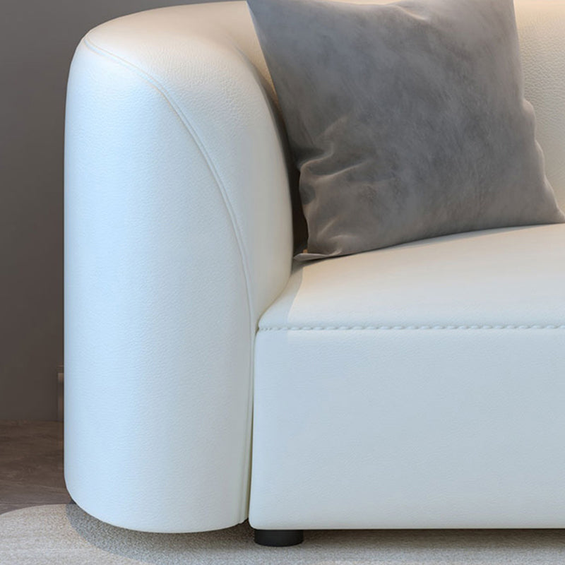 Durable Sectionals Stain-Resistant Square Arms Sofa for Living Room