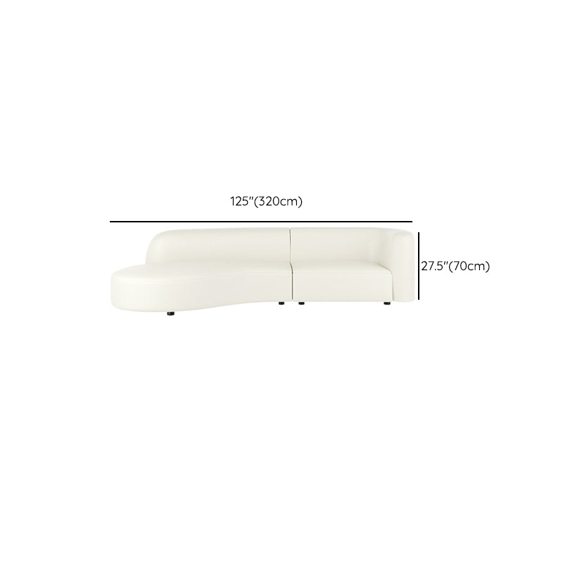 Durable Sectionals Stain-Resistant Square Arms Sofa for Living Room