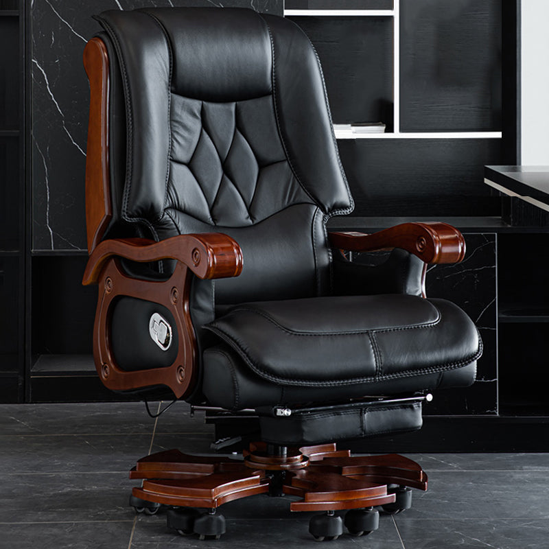 Base tradizionale in metallo reclinabile standard a colore girevole con poggiapiedi