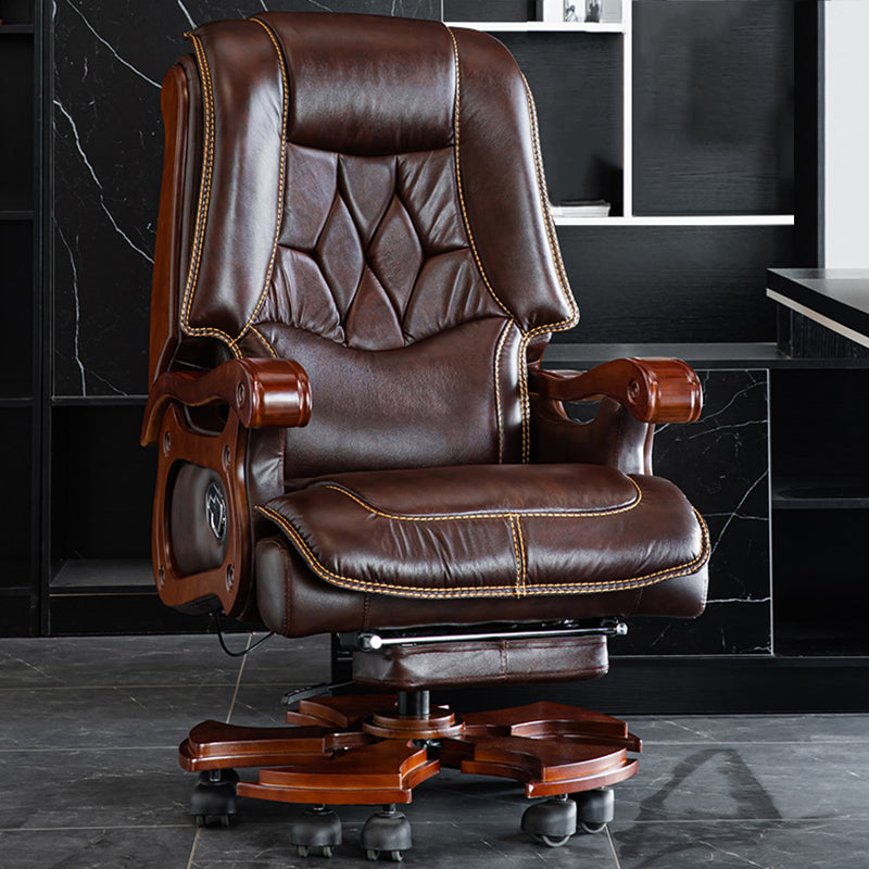 Base tradizionale in metallo reclinabile standard a colore girevole con poggiapiedi