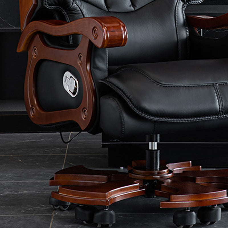 Base tradizionale in metallo reclinabile standard a colore girevole con poggiapiedi