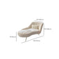 Living Room Recessed Arms Chaise Modern Style Velvet Chaise with Upholster Clearhalo 'Chairs & Seating' 'Chaise Lounge' 'chaise_lounge' 'furn' 'furn_chaise_lounge' 'Furniture' 'Living Room Furniture' 7285509