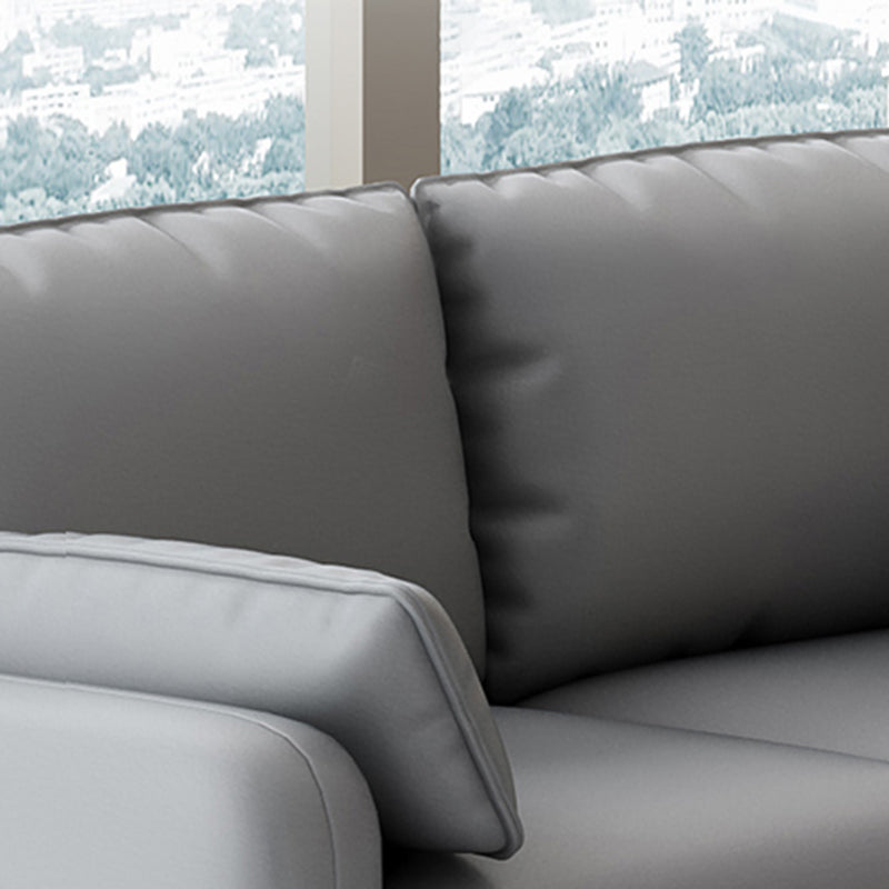 Sofá de cuero de 3 plazas de cuero a mediados de siglo.