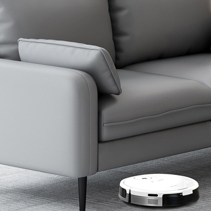 Sofá de cuero de 3 plazas de cuero a mediados de siglo.