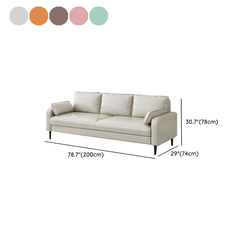Sofá de cuero de 3 plazas de cuero a mediados de siglo.
