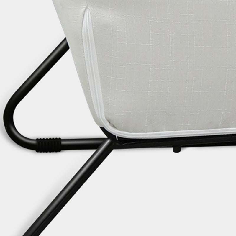 Flared Arm Fabric Simple Sofa Scandinavian Biscuit Back Loveseat