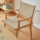 Solid Wood Lounge Chair Woven Back Side Chair with Wooden Legs Clearhalo 'Accent Chairs' 'accent_chairs' 'Chairs & Seating' 'furn' 'furn_accent_chairs' 'Furniture' 'Living Room Furniture' 7285814