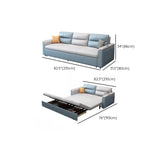 31 "divano scandinavo largo futon in finta vetrina in pelle con archiviazione