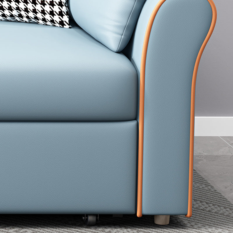 Sofá con duración de futón contemporáneo Futón y colchón de brazos acampanados