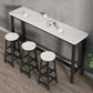 Rectangle Counter Height Pub Set 1/3/4/5/6/7 Pcs Iron Frame Bar Table and Stools Clearhalo 'Bar Furniture' 'furn' 'furn_home_bar_bar_sets' 'Furniture' 'Home Bars & Bar Sets' 'home_bar_bar_sets' 'Kitchen & Dining Furniture' 7286691