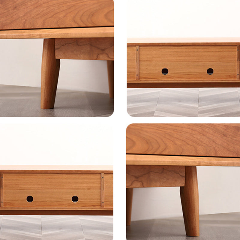 Scandinavian TV Stand Console Wooden TV Media Stand with Drawers Clearhalo 'furn' 'furn_tv_stands_entertainment_centers' 'Furniture' 'Living Room Furniture' 'TV Stands & Entertainment Centers' 'TV Stands & Media Storage Furniture' 'tv_stands_entertainment_centers' 7287884