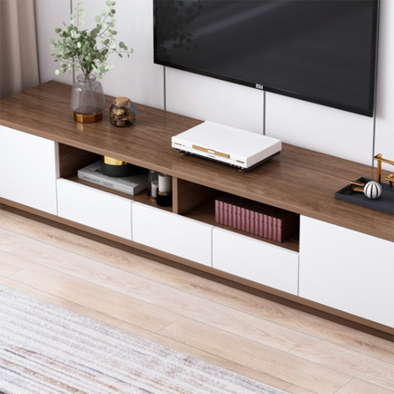 Wooden TV Stand Console Scandinavian TV Media Stand with Drawers Clearhalo 'furn' 'furn_tv_stands_entertainment_centers' 'Furniture' 'Living Room Furniture' 'TV Stands & Entertainment Centers' 'TV Stands & Media Storage Furniture' 'tv_stands_entertainment_centers' 7287897