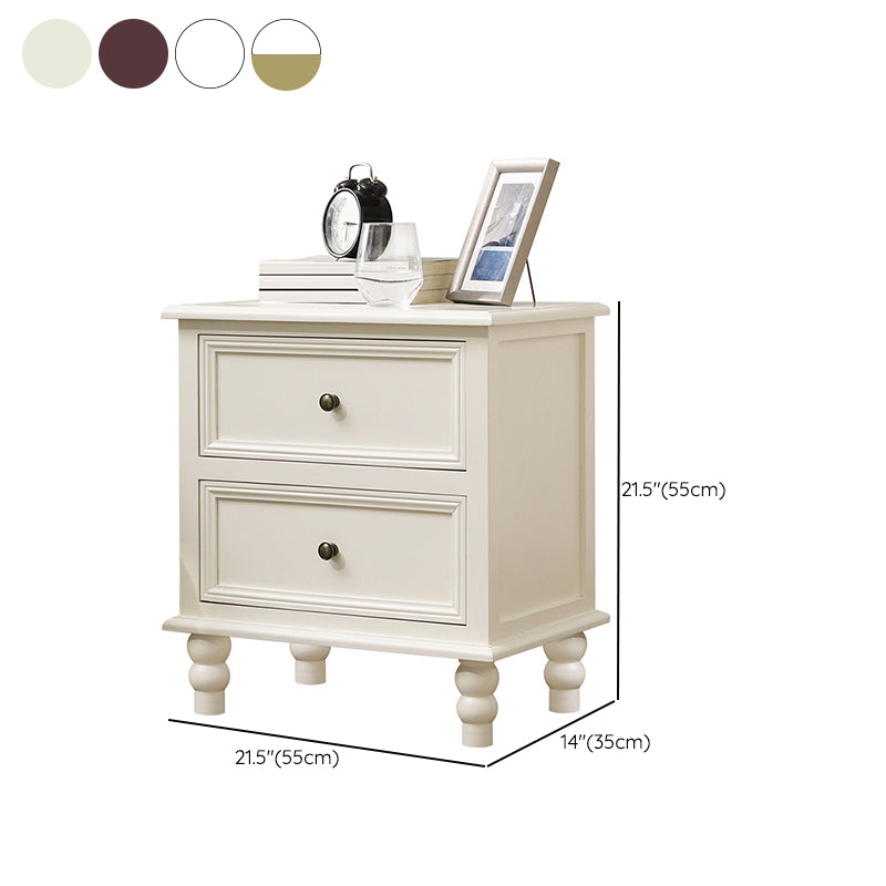 Traditional Night Table Drawer Storage Pine Nightstand with Legs for Bedroom Clearhalo 'Bedroom Furniture' 'furn' 'furn_night_stand' 'Furniture' 'night_stand' 'Nightstands' 7287979