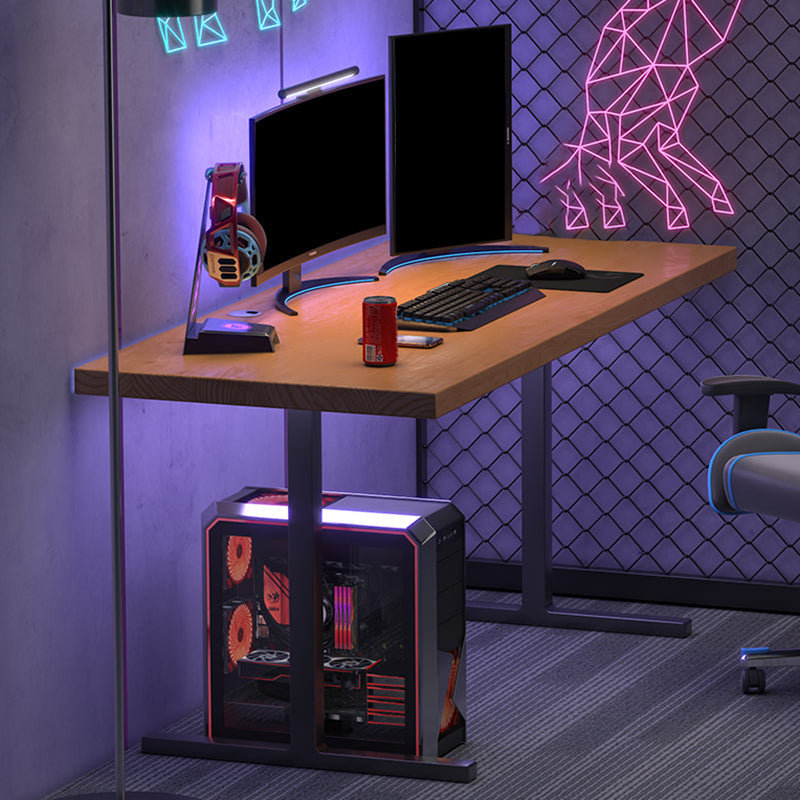 Scrivania rettangolare in legno di legno di pino a forma di dormitorio