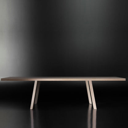 Conferenza dell'ufficio a forma di rettangolare Tabella 4 gambe scrittura di scrittura in marrone/nero