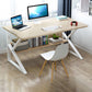 Contemporary Gaming Desk Antique Finish Wooden Computer Desk 55"L x 27.5"W x 28"H White Clearhalo 'furn' 'furn_office_desk' 'Furniture' 'Office Desks' 'Office Furniture' 'office_desk' 7288097