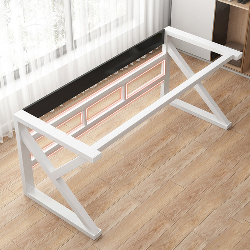 Contemporary Gaming Desk Antique Finish Wooden Computer Desk Clearhalo 'furn' 'furn_office_desk' 'Furniture' 'Office Desks' 'Office Furniture' 'office_desk' 7288099