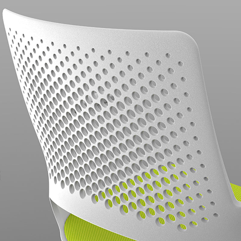 Chaise de bureau à glissement moderne chaise de bureau de hauteur de siège réglable à bras fixes avec roues