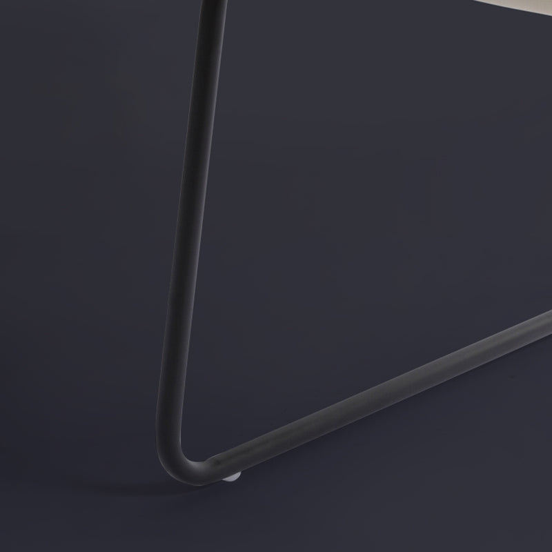 Silla de oficina moderna de cuero sin brazo de cuero ajustable altura de altura de escritorio