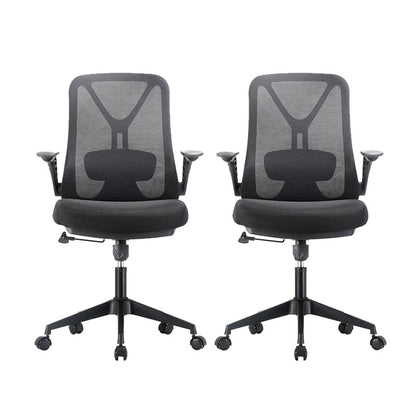 Modern Breathable AirGrid Swivel Chair Microfiber Conference High Back Chair