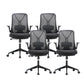 Modern Breathable AirGrid Swivel Chair Microfiber Conference High Back Chair