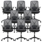 Modern Breathable AirGrid Swivel Chair Microfiber Conference High Back Chair