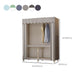 Foldable Metal Frame Wardrobe Armoire Freestanding Wardrobe with Shelves Clearhalo 'Armoires & Wardrobes' 'armoires_wardrobes' 'Bedroom Furniture' 'furn' 'furn_armoires_wardrobes' 'Furniture' 7288263